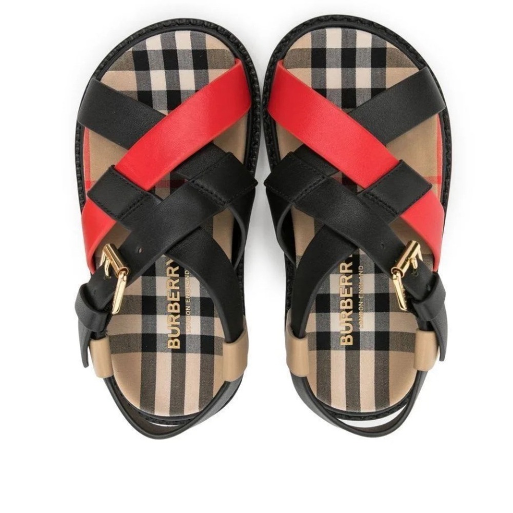 Kids Beige Jane Tri-Tone Sandals Size EU 23 US 7 toddler